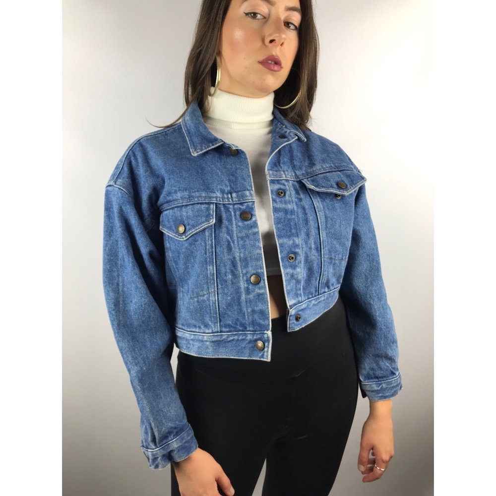 *SOLD***CALVIN KLEIN SPORT cropped denim jacket - Picture 6 of 8
